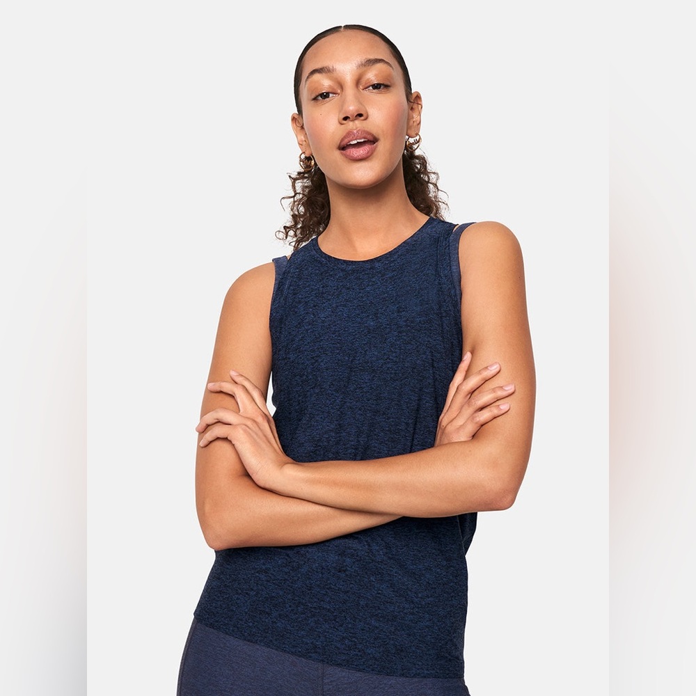 Outdoor Voices All Day Tank in Navy, Size XL